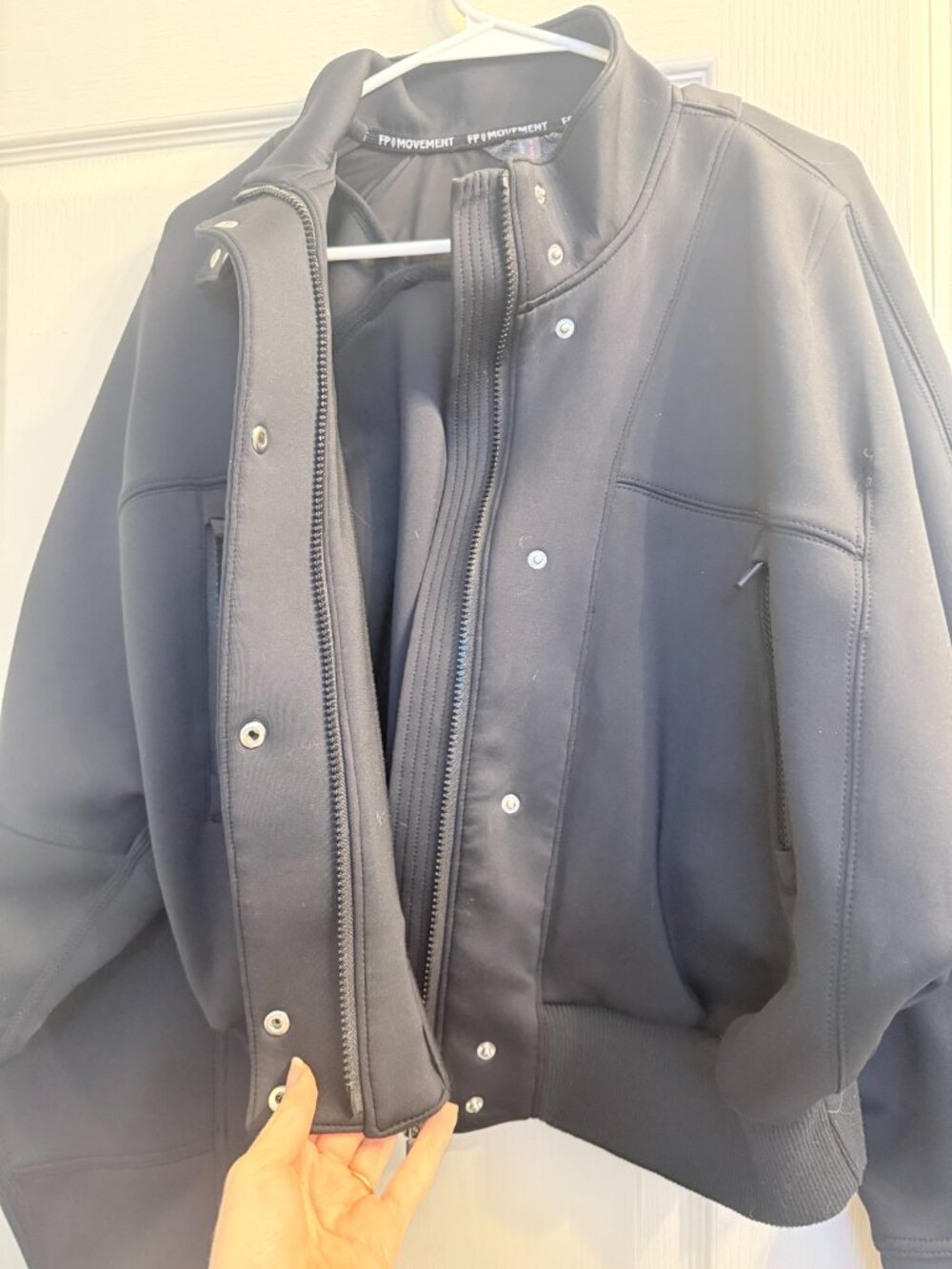 Free People Free Movement Off To The Races Bomber Jacket (black) - Picture 5 of 12